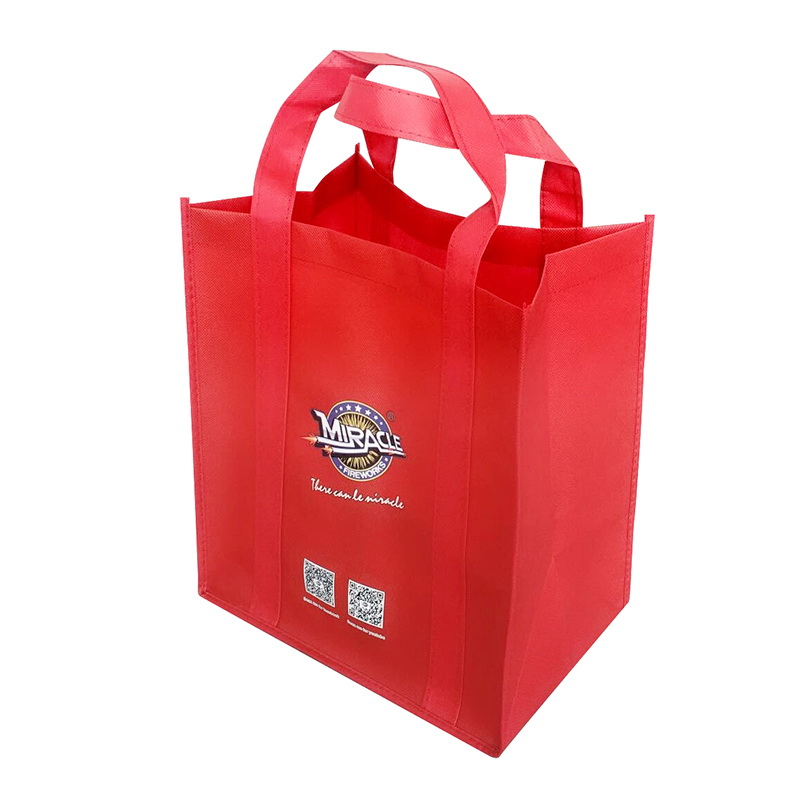 RED ENVIRONMENTAL SHOPPING BAGS